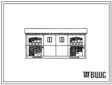 Типовой проект 141-222-19.1с.13.87 2-этажный 2-квартирный жилой дом с 4-комнатными квартирами в 2-уровнях. Для строительства в Узбекской ССР. .(Конструктивный вариант высота этажа 2,8м 141-222-19.2с.13.87).