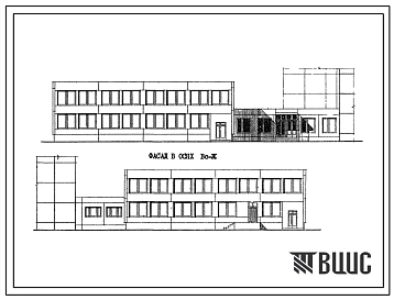 Типовой проект 281-8-135-1 Блок обслуживания с входным вестибюлем общежитий для рабочих и служащих на 600-800 мест