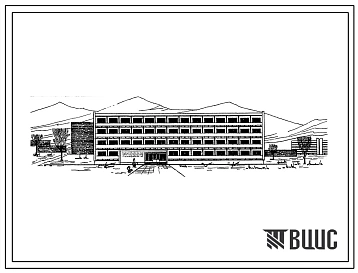 Типовой проект 1Т-395СГ-12  Четырехэтажное общежитие на 200 мест со стенами из камня «Гюша».