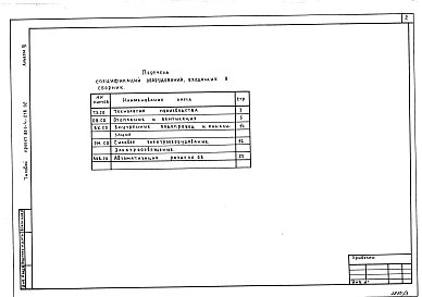 Альбом 3 Спецификации оборудования