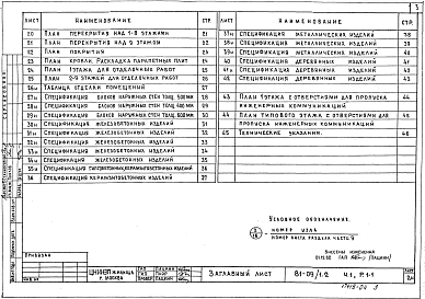 Альбом 4 Архитектурно-строительные чертежи выше отм. 0.000. Часть 1, раздел 1-1 