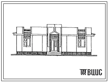 Типовой проект 181-55-35с.13.87 Одноэтажный одноквартирный 3-х комнатный жилой дом из керамзитобетонных панелей (для строительства в Таджикской ССР)