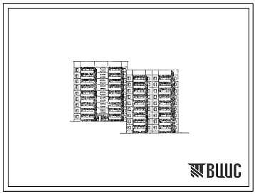 Типовой проект 75-07/1.2 Блок-секция 9-этажная 36 квартирная рядовая 2Б-2Б-3Б-3Б