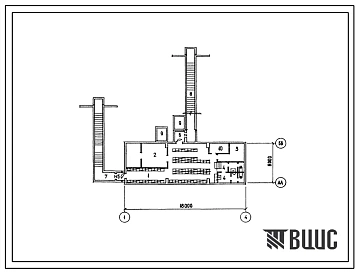 Типовой проект А-II,III,IV-135(701-2-38.87) Материально- технические кладовые в подвале склада для хранения продовольственных и непродовольственных товаров, (убежище на 135 человек, размеры убежища 18м на 6м, режимы вентиляции 1,2).