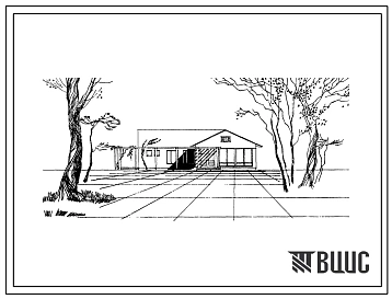 Типовой проект 224-1-105 Начальная школа на 40 учащихся для строительства во 2 и 3 строительно-климатических зонах. Для сельского строительства.