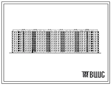 Типовой проект 111-135-22 Девятиэтажный шестисекционный жилой дом на 125 квартир (двухкомнатных 2Б-53, трехкомнатных 3А-36, трехкомнатных 3Б-18, четырехкомнатных 4Б-18). Для строительства в 4А климатическом подрайоне с обычными геологическими условиями.