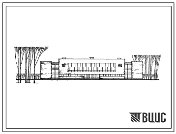 Типовой проект 294-8-9 Спортивный центр тип 3. Спортивный корпус для строительства в жилых районах на 30 тыс. жителей и поселках на 14 тыс. жителей, для строительства в 1В климатическом подрайоне, 2 и 3 климатических районах