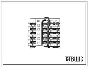 Типовой проект 132-016с.13.89 Блок-секция на 15 квартир торцовая 1, 2, 3 левая (СТЕНЫ ИЗ КИРПИЧА, Ориентация широтная, Сейсмичность 7 и 8 баллов, Пятиэтажные)