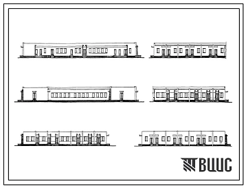 Типовой проект 254-1-109с Инфекционный корпус многопрофильной больницы на 240 коек с поликлиникой на 500 посещений в смену. Сейсмичность 7, 8 баллов. Здание одноэтажное. Стены из кирпича.