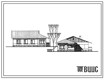 Типовой проект 181-26-91.85 Одноэтажный одноквартирный четырехкомнатный жилой дом