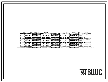 Типовой проект 111-88-3/1 Пятиэтажный шестисекционный дом на 70 квартир (двухкомнатных 2Б — 30, трехкомнатных 3Б — 40). Для строительства во IIВ климатическом подрайоне Белорусской ССР.