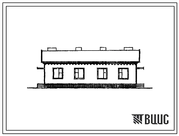 Типовой проект 184-40-94сп.86 Одноэтажный дом на две трехкомнатные квартиры. Для индивидуального строительства в сельской местности