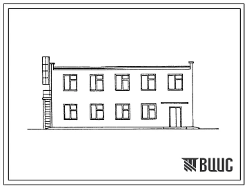 Типовой проект 416-7-244.87 Главное здание ремонтно-эксплуатационной базы для электрических сетей городов с населением до 30 тыс. человек (со стенами из кирпича)