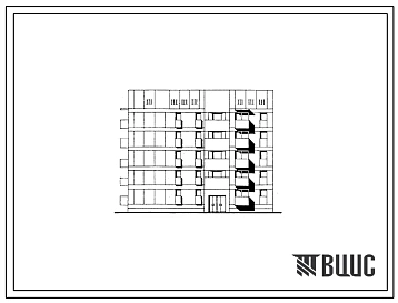 Типовой проект 174-015с.85 Блок-секция 5-этажная 1-секционная 19-квартирная угловая левая 2А.2Б.2Б.2Б