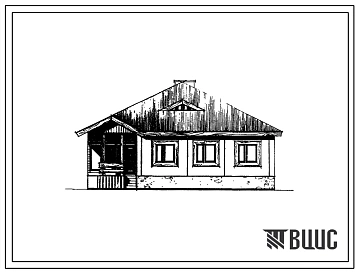Типовой проект 1-464А-160 Дом одноэтажный одноквартирный с четырехкомнатной квартирой.