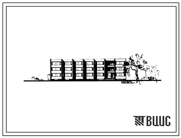 Типовой проект 224-9-13 Пришкольный интернат на 160 мест, для строительства во 2 строительно-климатической зоне.