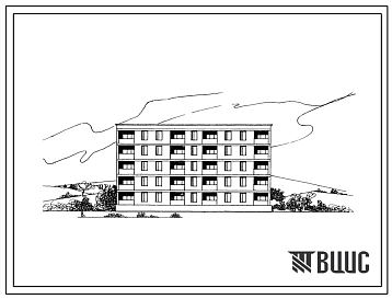 Типовой проект 155-102-31с Пятиэтажный односекционный жилой дом для одиноких и малосемейных на 45 человек (однокомнатных 1А-35, двухкомнатных 2А-5). Для строительства в 3Б климатическом подрайоне сейсмичностью 7 и 8 баллов, с обычными геологическими услов