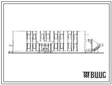 Типовой проект 264-21-35с Сельское административное здание для поселков с населением 1000-1500 жителей. Для строительства в 4А и 4Г климатических подрайонах сейсмичностью 9 баллов (с конструктивными вариантами сейсмичностью 7, 8 баллов и на просадочных гр