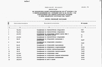 Альбом 6 Спецификация оборудования