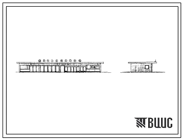 Типовой проект 310-5-2 Павильон для сезонной продажи пива, воды, соков, бутербродов, папирос на 15 автоматов. Для строительства во 2 и 3 строительно-климатических зонах.