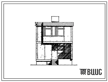 Типовой проект 126-070/1 Двухэтажная пятикомнатная блок-квартира типа 5Б рядовая с торцевыми окончаниями. Для строительства в 4Г климатическом подрайоне г.Астрахани и области
