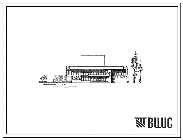 Типовой проект 265-12-117с Сельский дом культуры на 400 мест в двух вариантах6 без спортблока и со спортблоком для строительства в 4 климатическом районе сейсмичностью 7 и 8 баллов