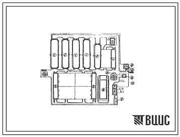 Типовой проект 819-158 Овцеводческая ферма на 2400 овцематок и 15000 голов откорма овец романовской породы. Генплан