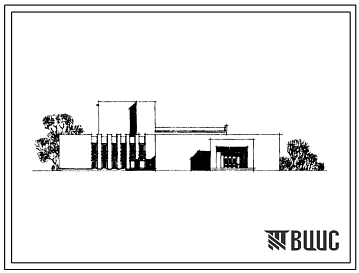 Типовой проект 264-12-182 Сельский дом культуры с залом на 600 мест. Для строительства в 1В климатическом подрайоне, 2 и 3 климатических районах