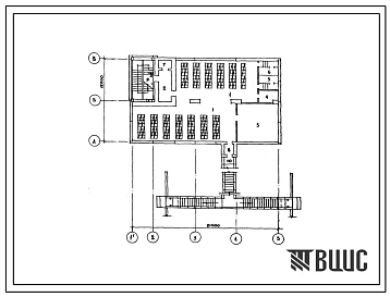 Типовой проект А-II,III,IV-300-271.84 Склад инвентаря и оборудования в подвале служебно-технического здания железнодорожного транспорта (для 4 климатической зоны), (убежище на 300 человек, размеры убежища 21м на 12м, режимы вентиляции 1,2).