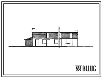 Типовой проект 817-25 Секции-ячейки хозяйственных зданий для содержания скота в личном хозяйстве. Для кооперативного строитльства