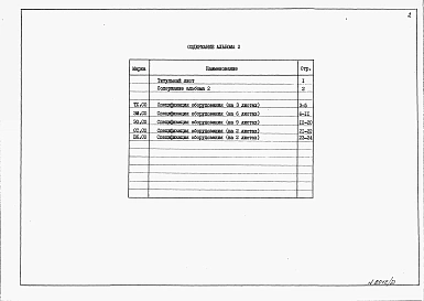 Альбом 2 Спецификации оборудования.