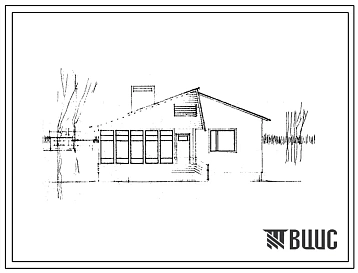 Типовой проект 186-14-15 Одноэтажный одноквартирный четырехкомнатный дом. Для строительства во 2 и 3 строительно-климатических зонах.