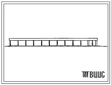 Типовой проект 813-5-36.90 Склад концкормов на 100 т с навесом для сена на 400 т. Размеры здания - 12x66 м. Расчетная температура: -25°С. Стены – кирпичные. Покрытие - асбестоцементные листы по металлодеревянным фермам