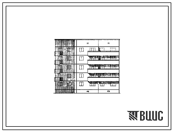 Типовой проект 108-036/1 Блок-секция пятиэтажная угловая левая на 15 квартир (однокомнатных 1Б-5, двухкомнатных 2Б-6, трехкомнатных 3Б-4) . Для строительства в 1В, 2Б, 2В, 2Г, 3А климатических подрайонах.