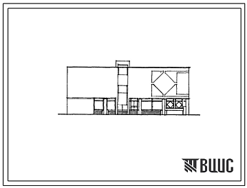 Типовой проект 264-013-142.88 Трехзальный кинотеатр на 300, 200 и 100 мест. Здание трехэтажное. Стены из кирпича.