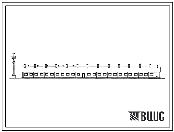Типовой проект 801-2-53с.85 Коровник на 100 коров привязного содержания с помещениями для телят и ремонтного молодняка (для подсобных хозяйств предприятий).