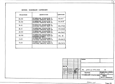 Альбом 8 Спецификация оборудования     