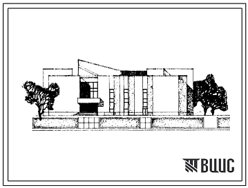 Типовой проект 264-19-23 Здание городского дома политического просвещения. Для строительства в 1В климатическом подрайоне, 2 и 3 климатических районах
