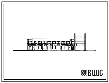 Типовой проект 282-1-165 Блок комплексного приемного пункта на 55 рабочих мест. Здание двухэтажное. Каркас сборный железобетонный серии 1.020-1. Стены из легкобетонных панелей.