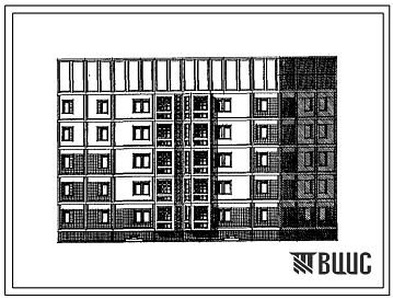 Типовой проект 97-0402м.13.89 Блок-секция 5-этажная 20-квартирная поворотная правая 2-2-3-4 (для строительства в пос. Синегорье и других районах Магаданской области)