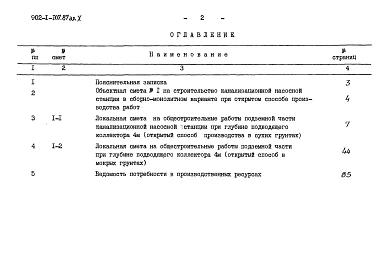 Альбом 10 Сметы. Подземная часть.    