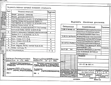 Альбом 8  85-07.86-ВК.1-1 Внутренние водопровод, канализация, газопровод ниже и выше отметки 0.000 