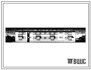 Типовой проект 114-12-98 2-этажный 2-секционный жилой дом на 16 квартир (с печным отоплением и люфт-клозетами)для строительства во 2 строительно-климатической зоне.