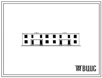 Типовой проект 142-051-4с тип 3  Двухэтажный 4-квартирный жилой дом с 5-комнатными квартирами.
