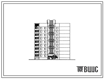Типовой проект 90-0109.13.86 Блок-секция 9-этажная 36-квартирная торцевая (левая) для строительства в Тамбовской области