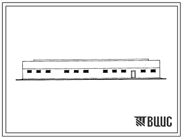 Типовой проект 801-4-149.13.87 Здание на 200 голов ремонтного молодняка крупного рогатого скота мясных пород боксового содержания (с кирпичными стенами) (для Казахской ССР)