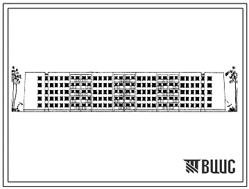 Типовой проект 1-434С-37 Пятиэтажный восьмисекционный жилой дом на 90 квартир (двухкомнатных  40, трехкомнатных  50).