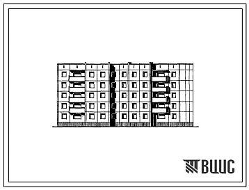 Типовой проект 97-0230.86 Пятиэтажная блок-секция поворотная на 29 квартир