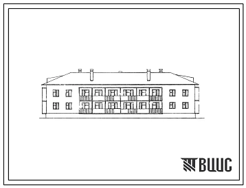 Типовой проект 114-34-13С Двухэтажный жилой дом на 12 квартир со стенами из кирпича для районов с сейсмичностью 7, 8, 9 баллов.
