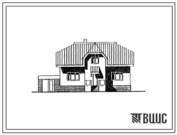 Типовой проект 144-000-904.91 Двухэтажный одноквартирный 4-комнатный жилой дом усадебного типа из ячеистого бетона для индивидуального городского строительства